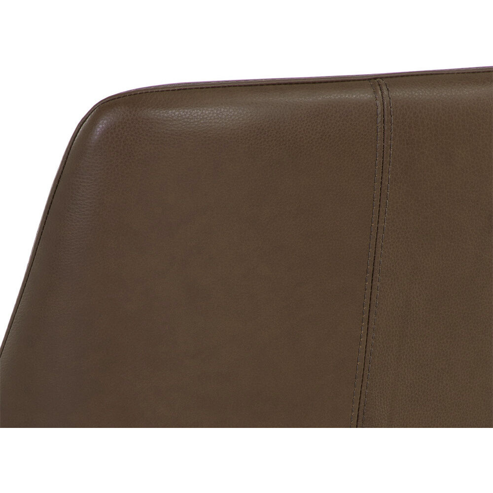 Jody Missouri Mahogany Leather Dining Chair, Set Of 2